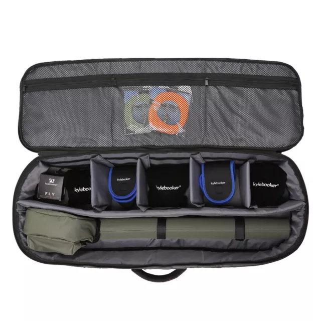 Multi-Function Fly Fishing Rod Travel Case Rod and Reel Organizer Storage Bag