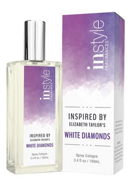 Instyle Fragances Inspired By Elizabeth Taylor's White Diamonds, 3.4 fl. oz. nib