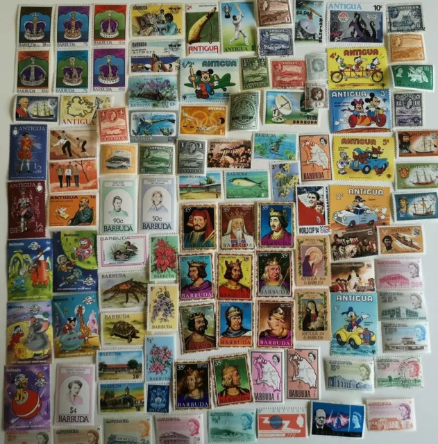 Antigua and Barbuda Stamps Collection - 100 to 1200 Different Stamps