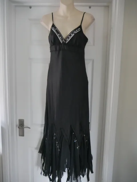 Black River Island Dress Size 10 New Smart Vivienne rrp £49.99 Evening Party