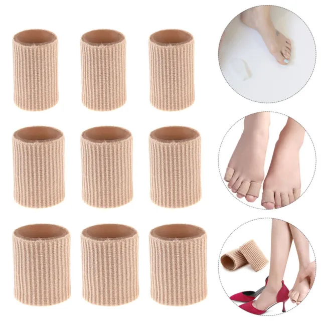 24 Pcs Toe Cover Nylon Miss Gel Protectors Sleeve Anti Slip Heel Grip
