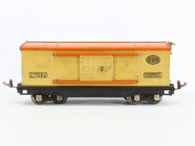 O Gauge 3-Rail Lionel Lines Tinplate 814 Automobile Furniture Box Car