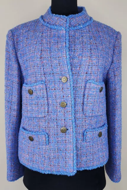 WORN ONCE VINTAGE 90's CHANEL BOUTIQUE TWEED JACKET 97A DOUBLE C BUTTONS  $1,600.00 - PicClick
