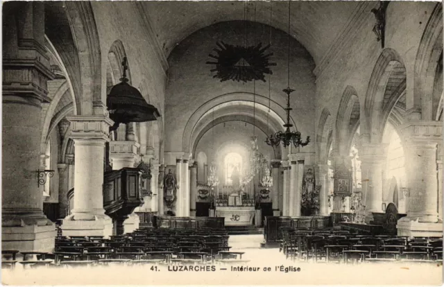 CPA Luzarches Interior of the Church FRANCE (1333121)