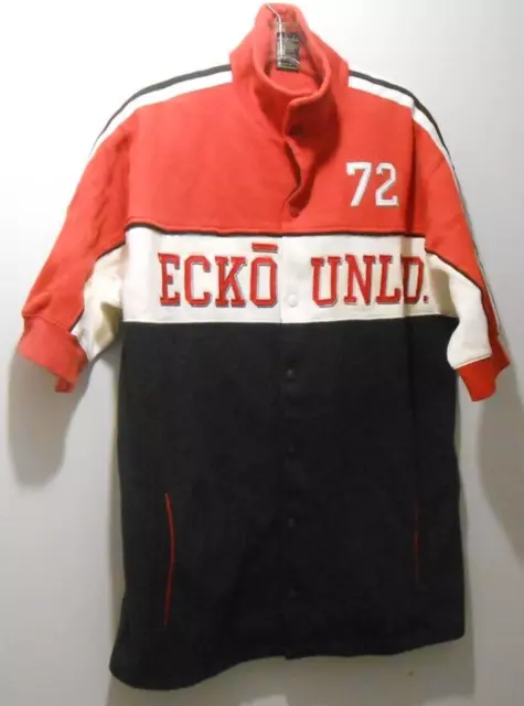 ECKO UNLTD Baseball Style Jersey Men Short Sleeves W/Ecko Medal NWT Multi-Color