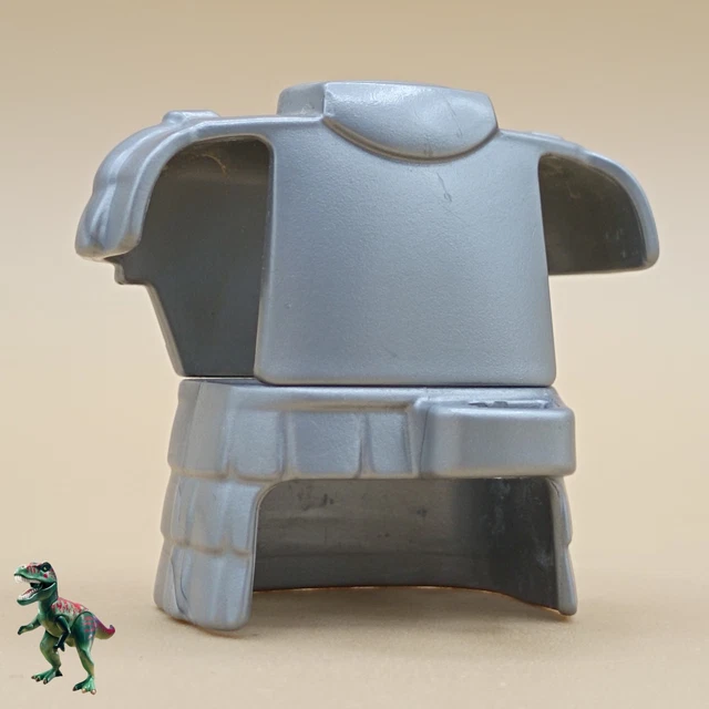 Lot De Pièces Playmobil : Cuirasse Grise Et Armure Médiévale - Occasion