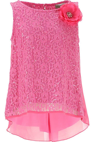 Monnalisa Top Canotta T-Shirt Bambina Primavera Estate 5 6  Anni Sconto 60%