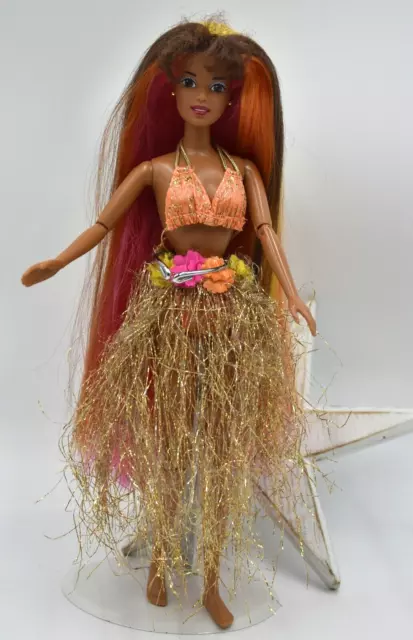 Poupée Doll Mattel Barbie African American Christie  Hula Hair 1996