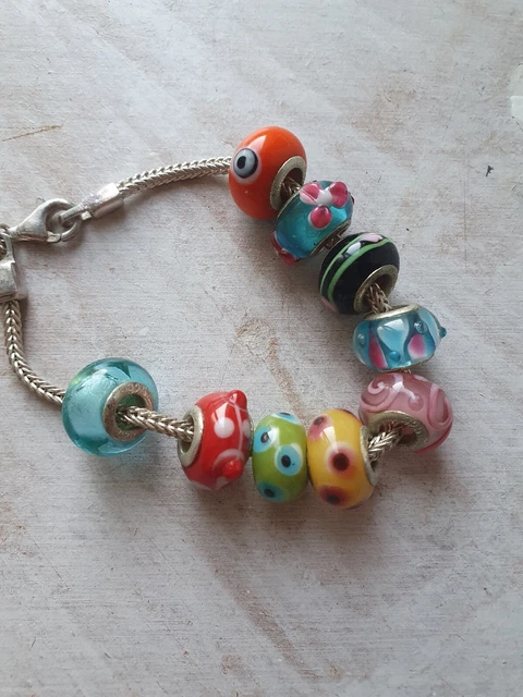 genuine pandora bracelet with charms used