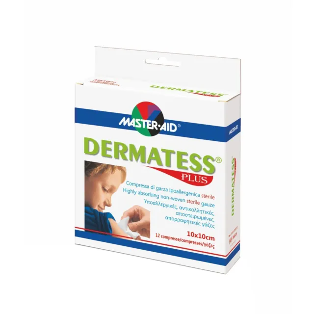 Master-Aid® Dermatess® Plus Compressa Di Garza Ipoallergenica Sterile 5x9 cm 12