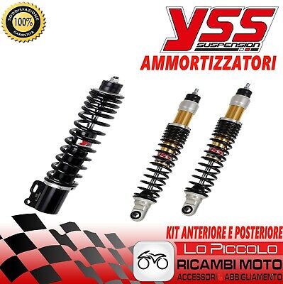 YSS KIT AMMORTIZZATORI YSS REGOLABILI ANTERIORE POSTERIORE ZIP SP VESPA ET2 ET4 LX S 