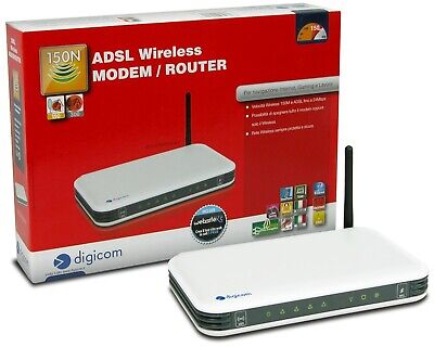 Modem ADSL Fastweb 7G Fast Easy Thomson WI-FI V1.1A F3 Imballato MAI APERTO 