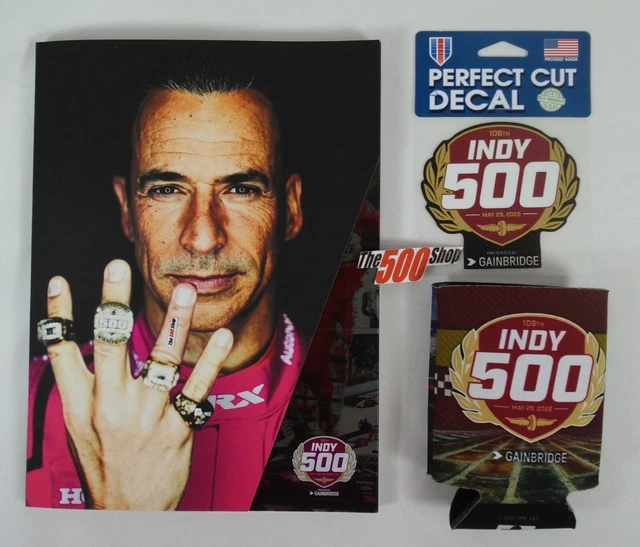 2022 INDIANAPOLIS 500 Program With Starting LineUp Insert Decal Can