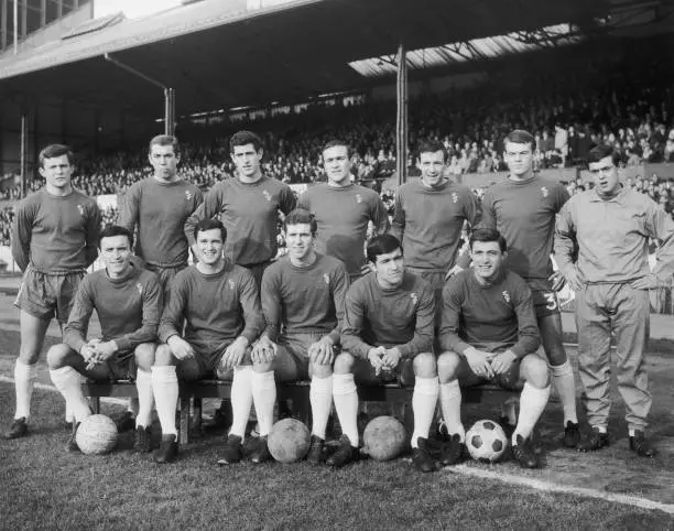 The Chelsea Team At Stamford Bridge London 1966 Old Photo