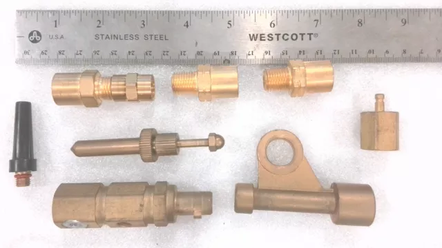 Weldcraft 105Z57 Power Cable Adapter With Miscellaneous Brass Welding Fittings