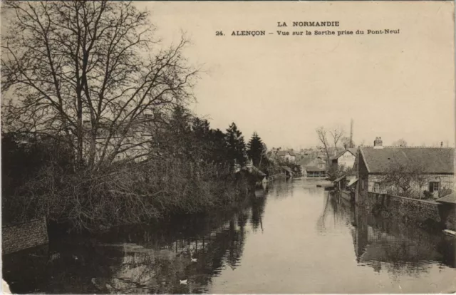 CPA Alencon View of the Sarthe Taking of the Pont-New FRANCE (1053652)