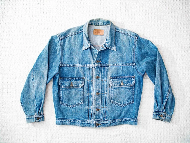LEVI S VINTAGE CLOTHING Type 2 II 70502 Orange Tab Denim Jacket
