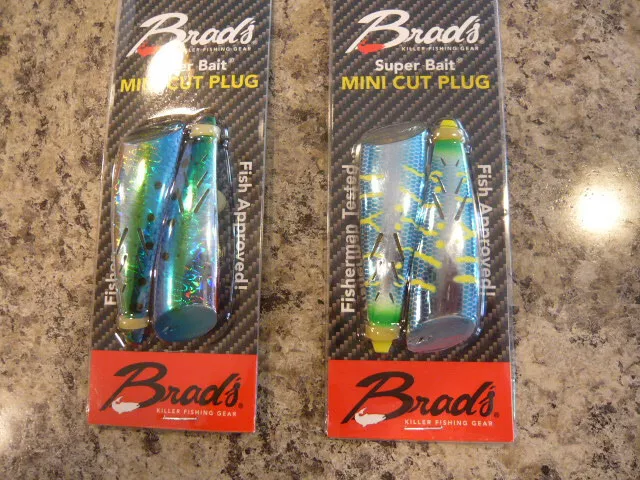 BRADS SUPER BAIT Cut Plug “Blue Hawaiian 1 pack Rotating Lure Bait Fishing  New $20.00 - PicClick