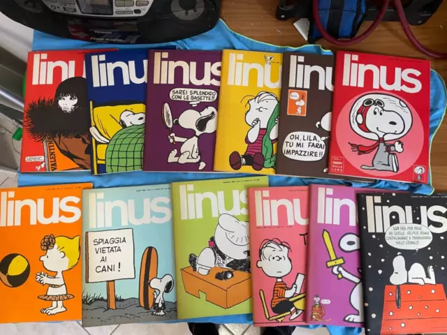 LINUS  --ANNATA COMPLETA 1969- 12 riviste a fumetti   --LINUS 1969