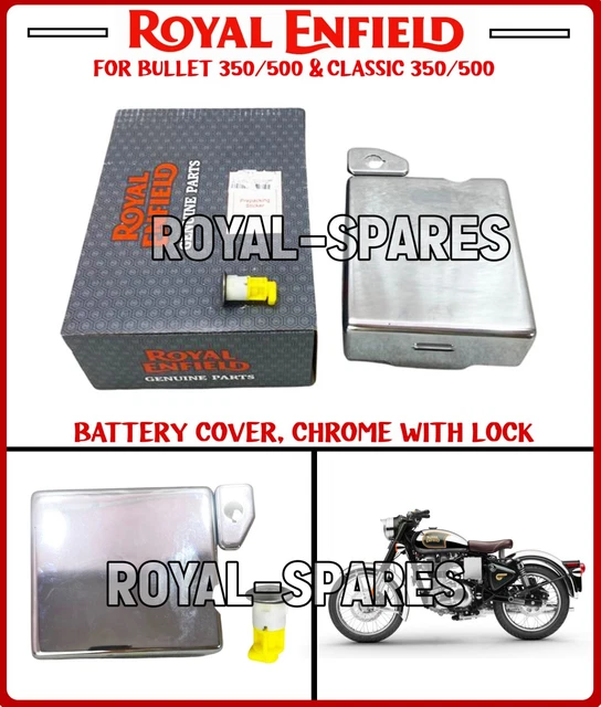 royal enfield leather battery cover