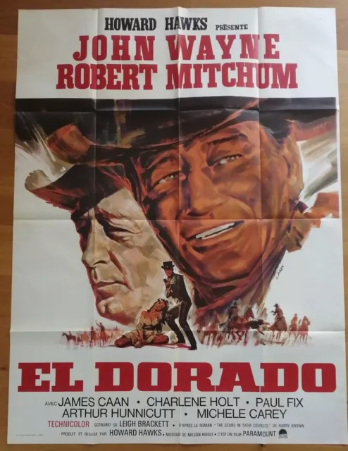 EL DORADO john wayne affiche cinema originale 160x120 western R70s