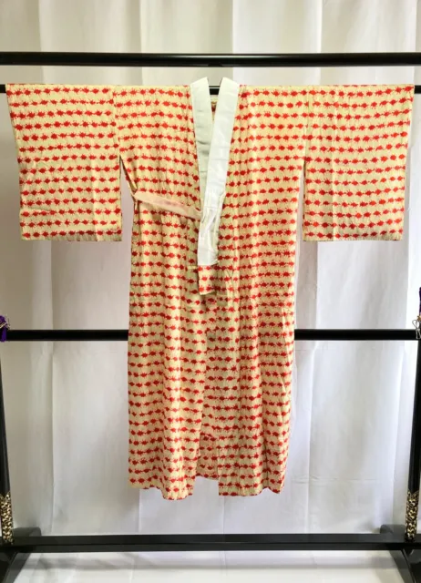 Vintage Japanese Silk Juban kimono - Women's NagaJuban Kimono Robe 2