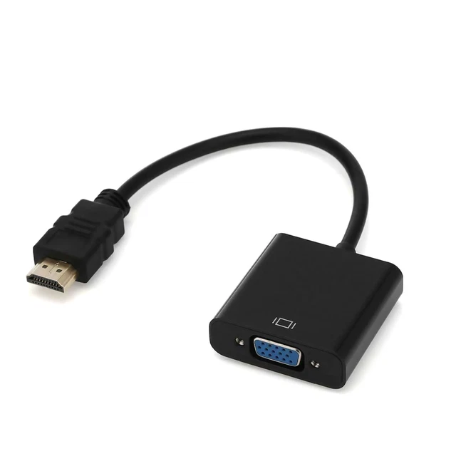 1080P HDMI Male to VGA Female Video Cable Cord Converter Adapter For PC Monitor
