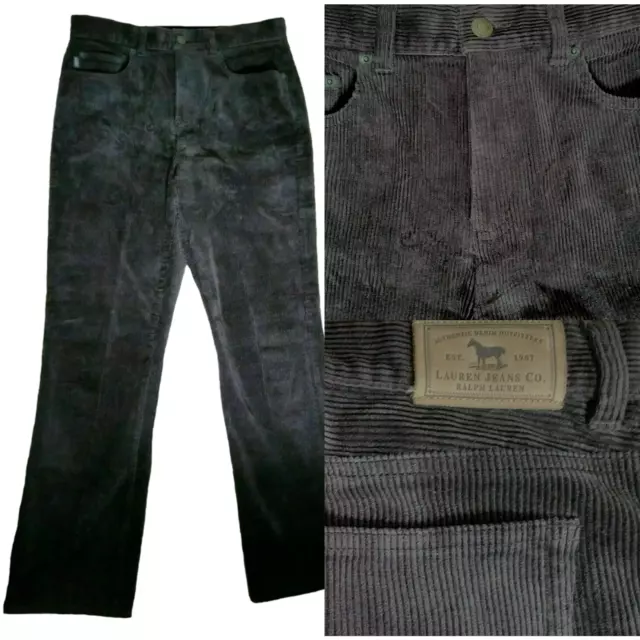 RALPH LAUREN JEANS CO. 6 Dark Brown 6-Wale Corduroy Bootcut Pants Jeans