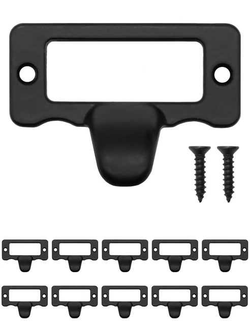 FUXXER® 10x maniglie finestra etichette, per schedario, 47x34mm, set 10, nero
