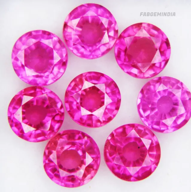 Lote de 8 quilates de piedras preciosas sueltas rosa zafiro natural en...