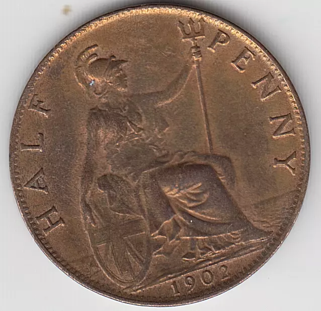 Halfpenny 1902 condition as shown