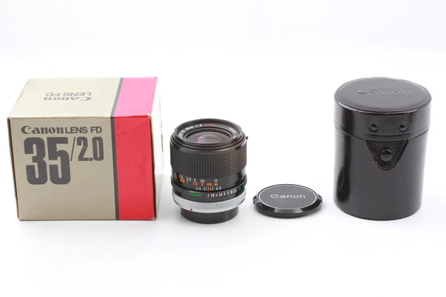 [Near MINT w/ Box Case] Canon FD 35mm f2 SSC S.S.C. wide Angle MF Lens From JPN
