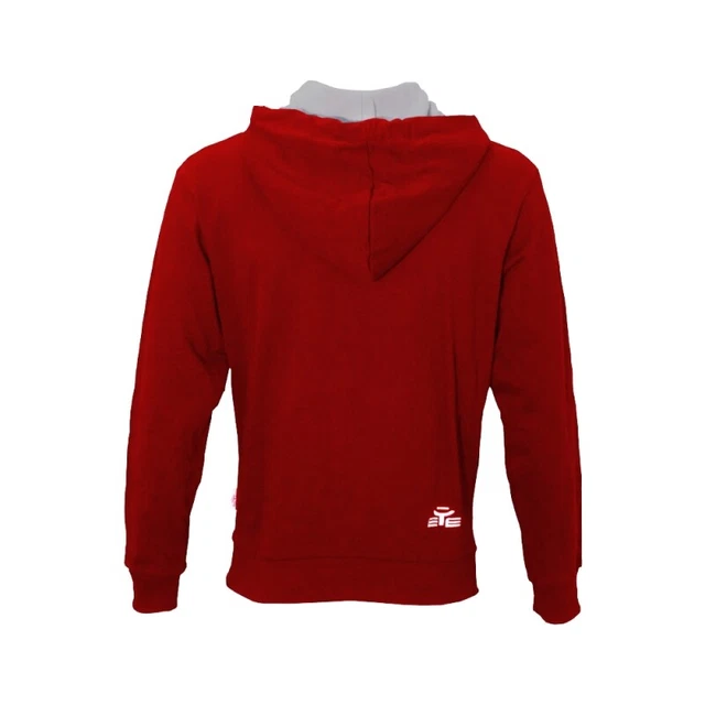 Giacca Tuta Felpa Cappuccio Uomo Donna Eye Sport Moto Ginnastica Rosso S M L XL 2