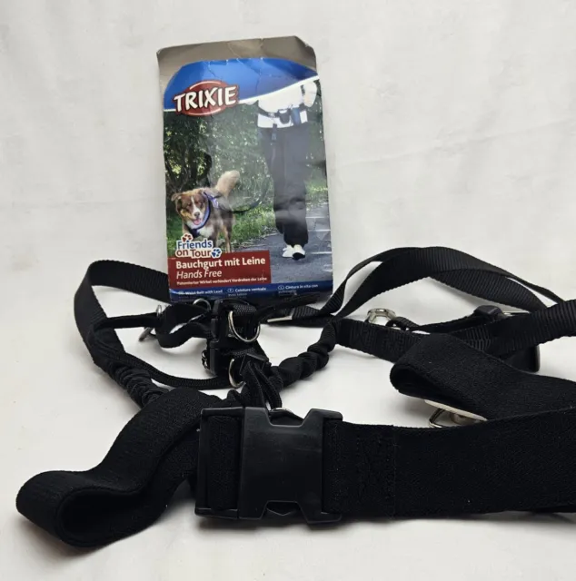 Trixie Waist Belt Hands Free Band for Dog Walking & Jogging with Tape Leash Lead