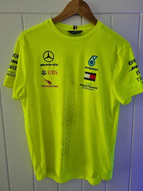 Maglietta F1 Mercedes Race Usata Tommy Hilfiger Pit Crew Small