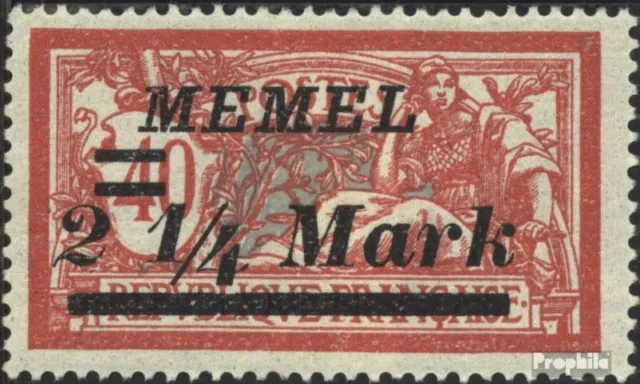 Memelgebiet 89 postfrisch 1922 Aushilfsausgabe EUR 1,3