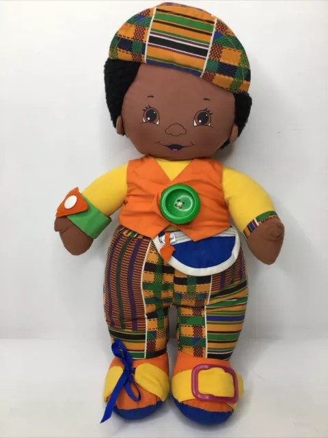 Vtg Playskool 1993 Kids Of Color Dress Me Up Pal Plush 16” Tall 5329/5394