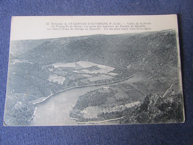 63 Puy De Dome Cpa Saint Gervais D'auvergne Vallee De La Sioule