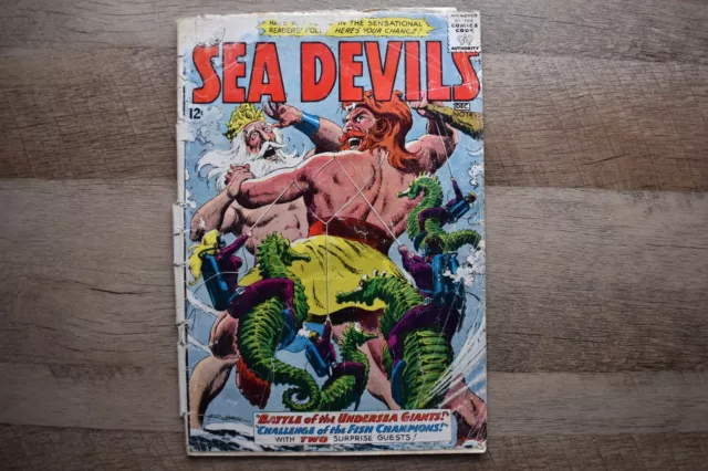 DC Comics SEA DEVILS Dec. 1963 #14 Book Issue Undersea Giants