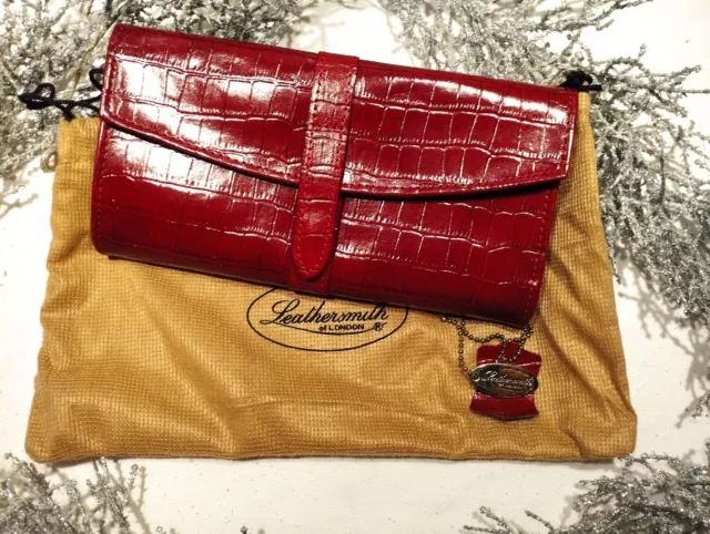 Boîte à Bijoux De Voyage Pour Homme - Cuir Noir Leathersmith Of London - Neuf Avec étiquettes
