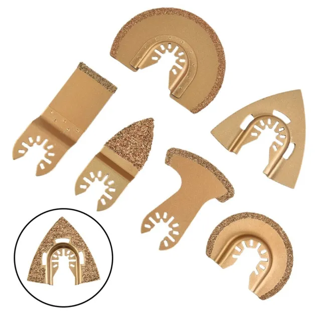 Triangle Râpe Lame Diamondsaw Oscillant Scie Lames 6x Carbure Lumière Équipement