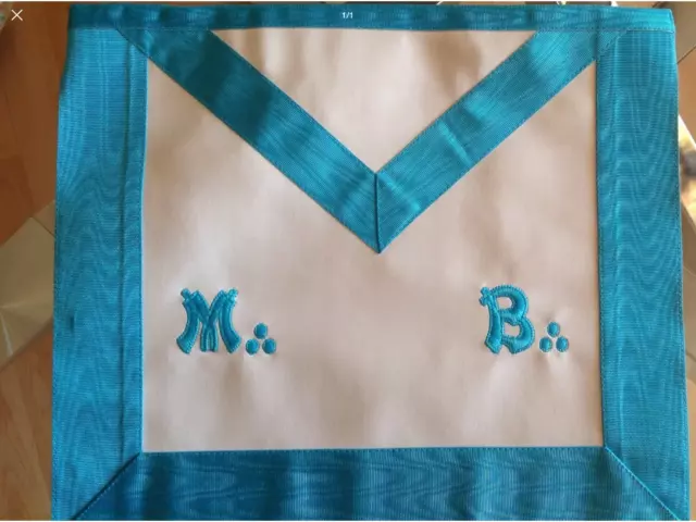 Grand Tablier Maître rite Français franc maçon masonic apron