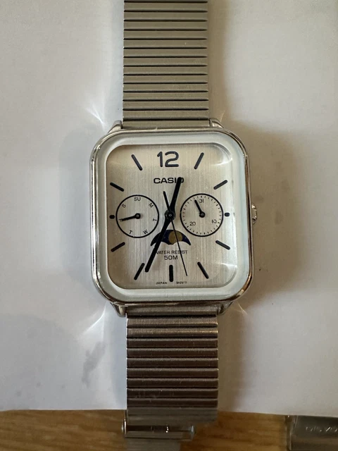 腕時計 CASIO MTP-M305D-1 カシオ メンズ時計 新品本日限定 限定特価】CASIO カシオ MTP-M305D-7A2  アナログウォッチ 楽天市場】CASIO スタンダード MTP-M305D-7A2 アナログ メンズ ムーンフェイズ スクエア 腕時計 プレゼント  ギフト 1年保証 送料無料 : 時計倉庫TOKIA ... CASIO STANDARD MTP-M305D 7A2