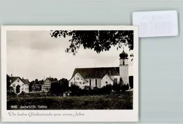 10498171 - Andwil SG Foto 10cm x 7cm Kirche Neujahrswuensche St. Gallen SG