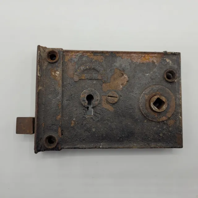Norwalk Mortise Lock Antique Cast Iron No Key Reclaimed Salvage Door Hardware