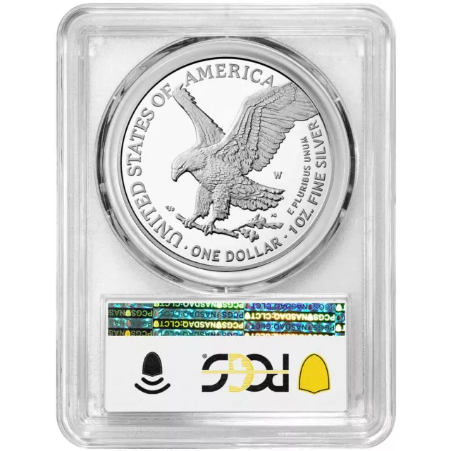 2024-W Proof $1 American Silver Eagle PCGS PR69DCAM Blue Label 2