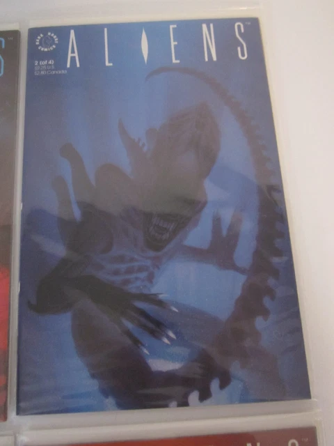 Dark Horse Comics Aliens #1-4 (1989) Complete Series Bag + board VF 3