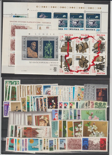 Polen Kompletter Jahrgang1971**MNH + KLb:MiNr:1940