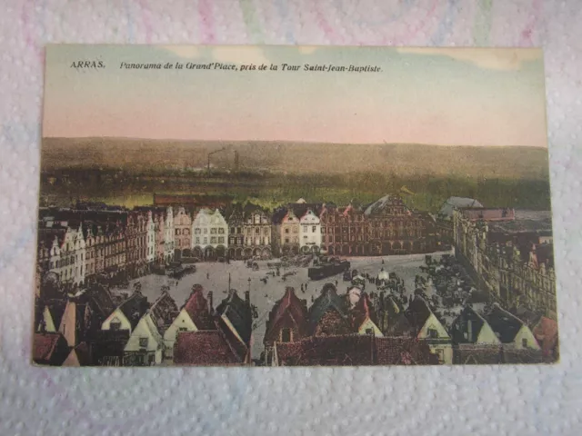 CPA - ARRAS - Panorama de la grand'place , pris de la tour St Jean Baptiste