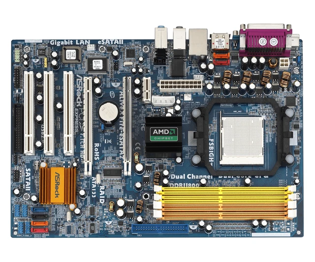 Mainboard ASrock ALiveNF6G-GLAN für AMD, Sockel AM2 ungeprüft in Bayern